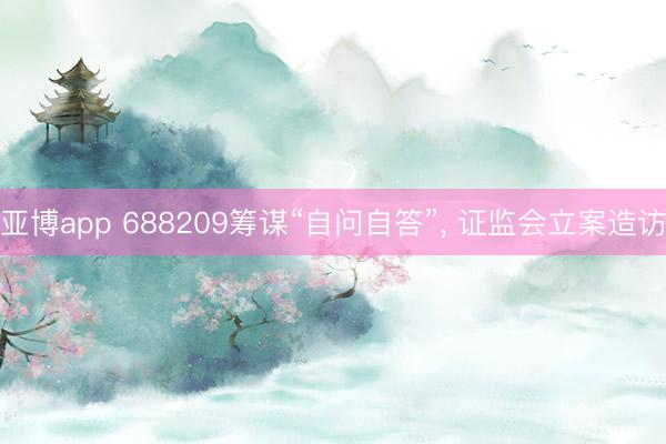 亚博app 688209筹谋“自问自答”， 证监会立案造访