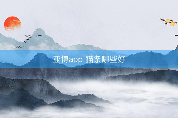 亚博app 猫条哪些好